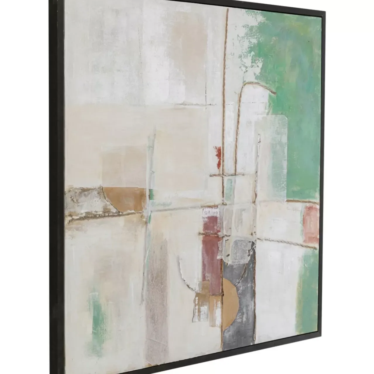 KARE Design Bilder-Gerahmtes Bild Dust Grun 120X120Cm