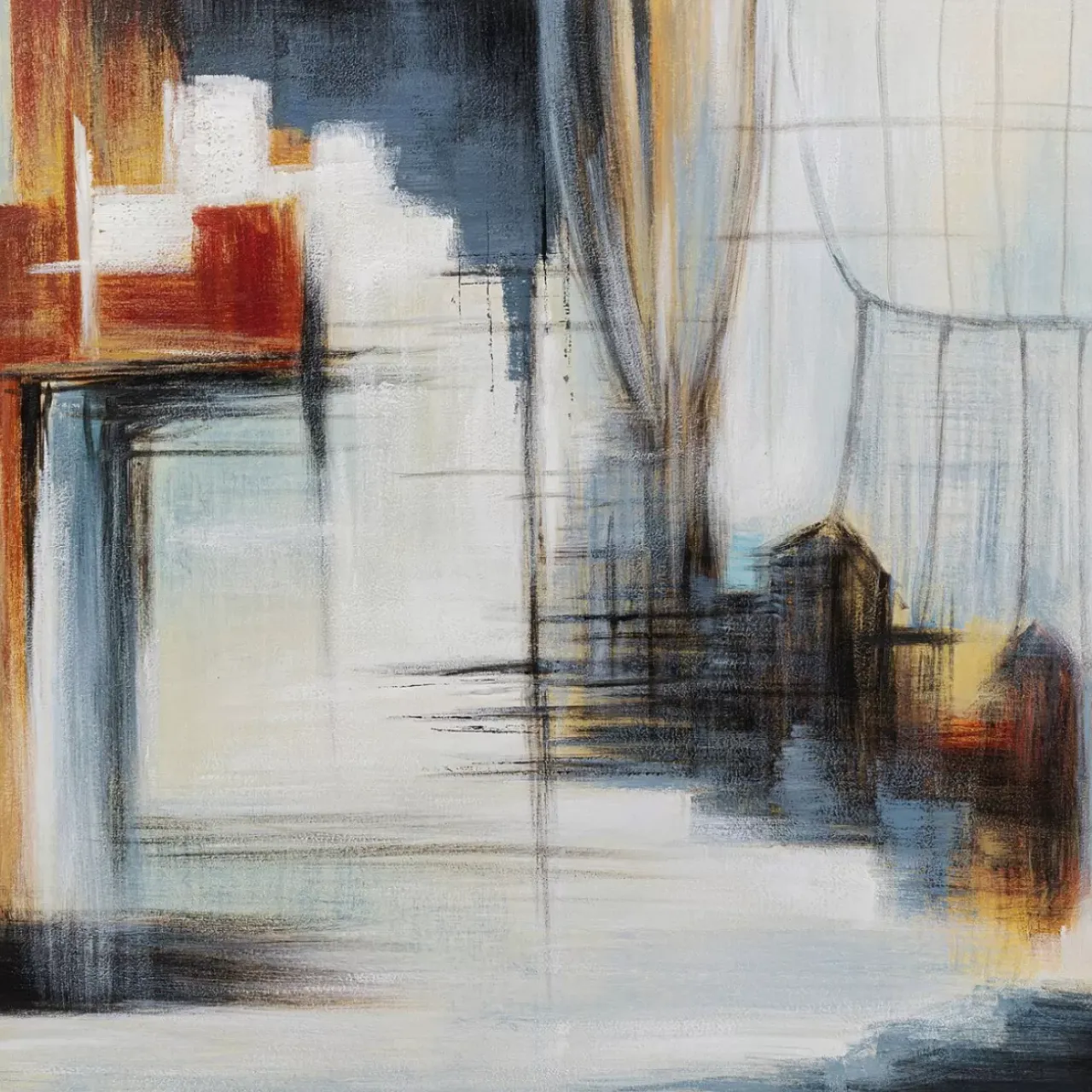 KARE Design Bilder-Gerahmtes Bild Visione Front 100X100Cm