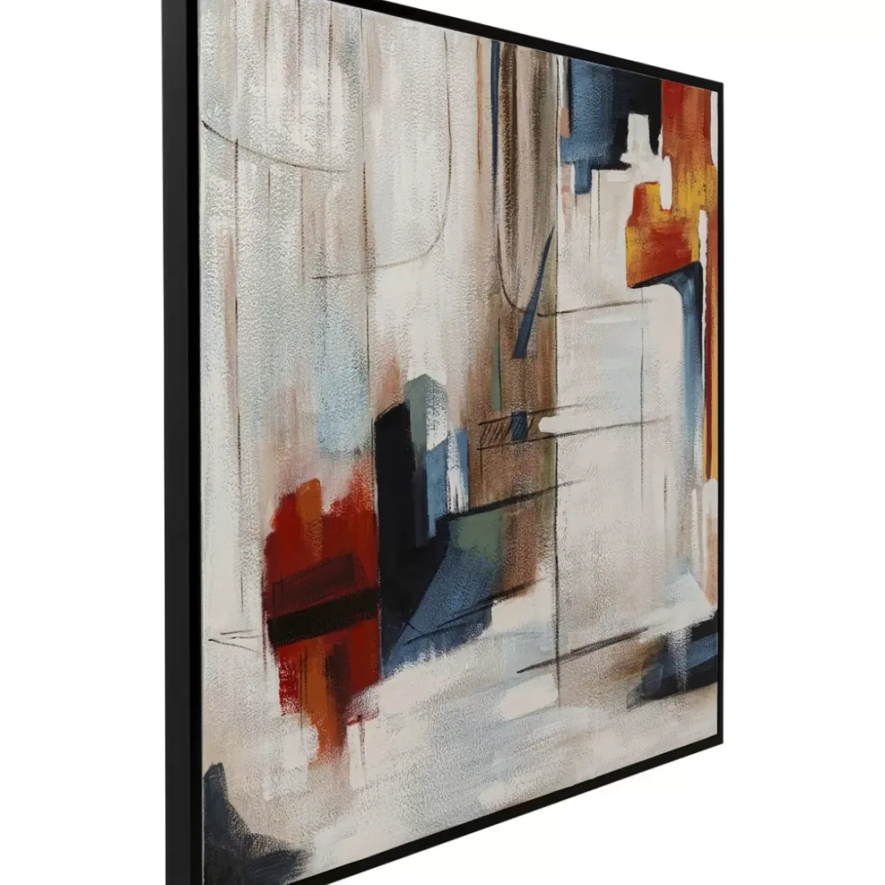 KARE Design Bilder-Gerahmtes Bild Visione Obliquo 100X100Cm