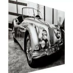 KARE Design Bilder-Glasbild Vintage Cabrio 150X100Cm