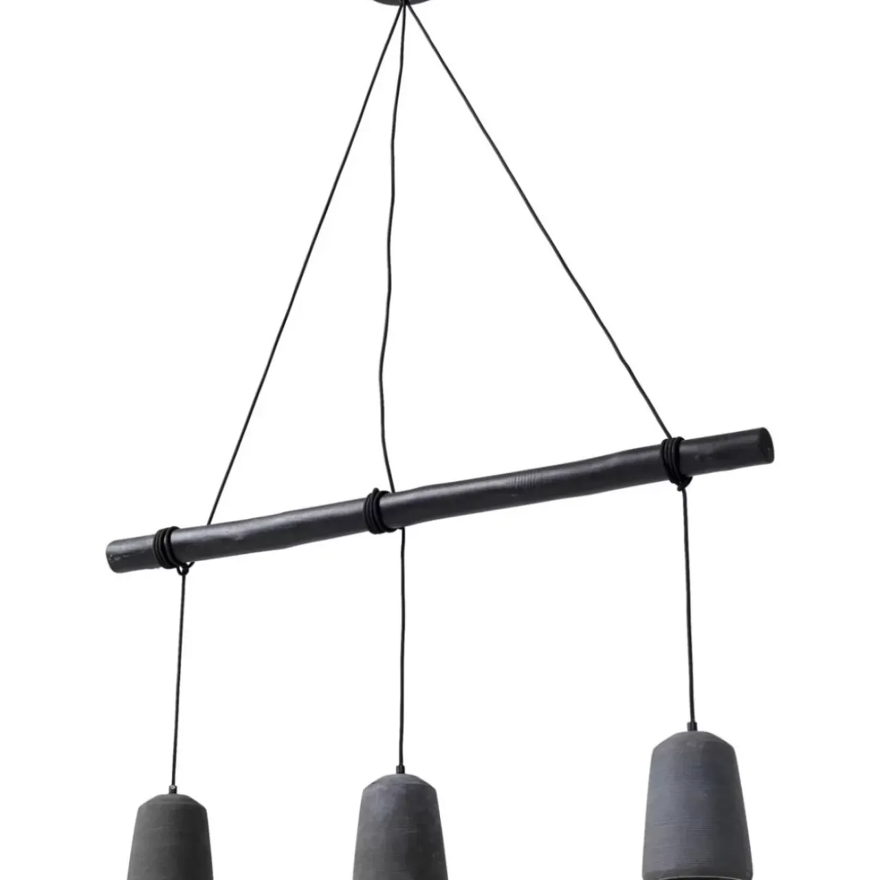 KARE Design Hängeleuchten-Hangeleuchte Dining Concrete Schwarz Tre
