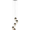 KARE Design Hängeleuchten-Hangeleuchte Frozen 5 Schwarz Matt O35Cm