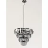 KARE Design Hängeleuchten-Hangeleuchte Mariposa Three Circle Schwarz Smoke