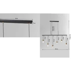 KARE Design Hängeleuchten-Hangeleuchte Pole Black Six