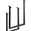 KARE Design Tische-Hochgestell Tavola Schwarz Matt (2/Set)