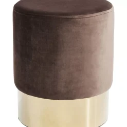 KARE Design Sitzbänke-Hocker Cherry Braun Brass O35Cm