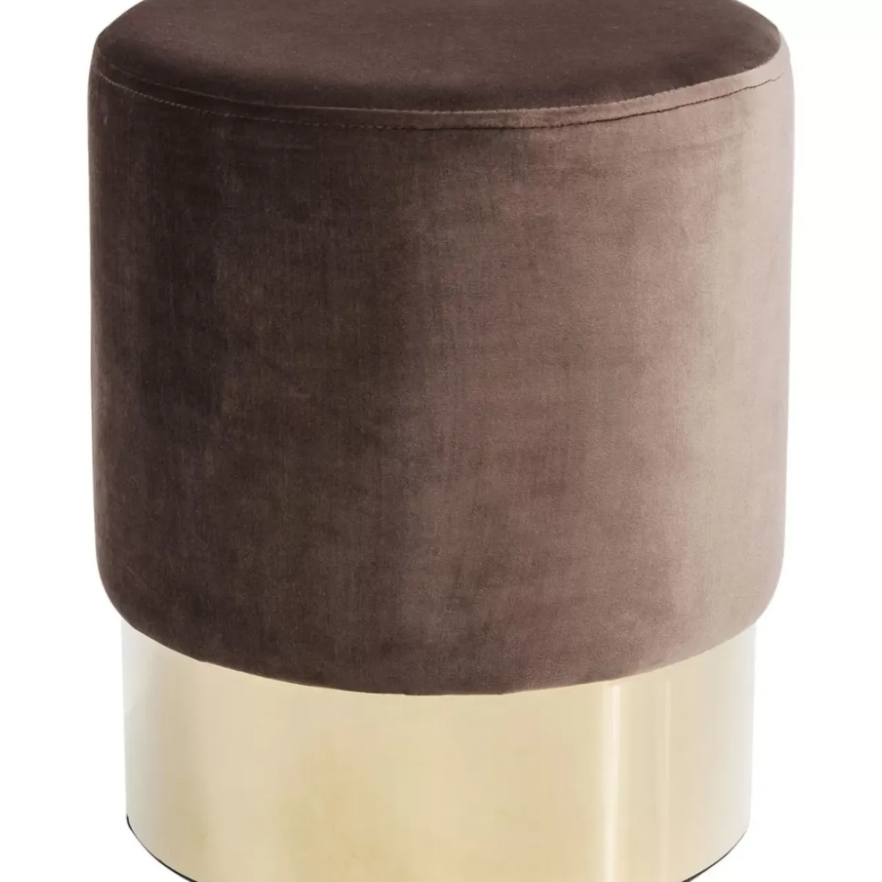 KARE Design Sitzbänke-Hocker Cherry Braun Brass O35Cm