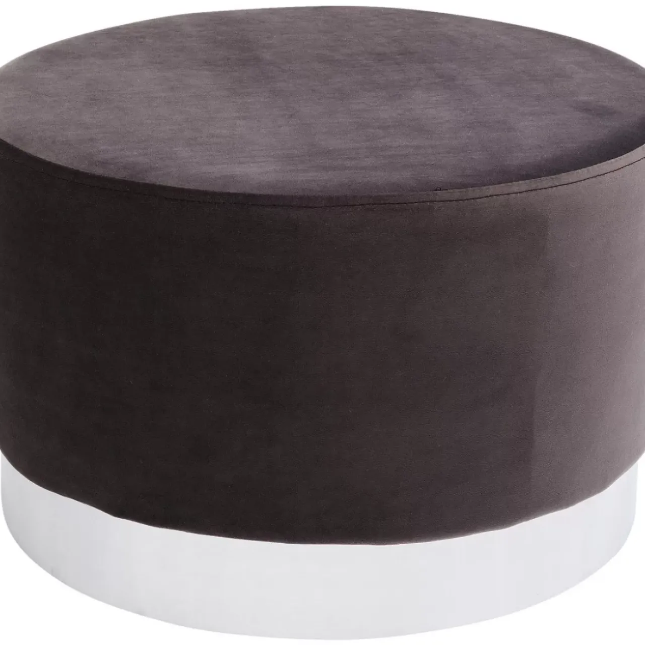 KARE Design Sitzbänke-Hocker Cherry Dunkelgrau Silver O55Cm