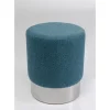 KARE Design Sitzbänke-Hocker Cherry Lina Blau Silver O35Cm