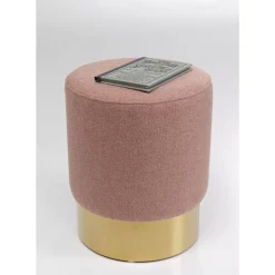 KARE Design Sitzbänke-Hocker Cherry Lina Rose Brass O35Cm
