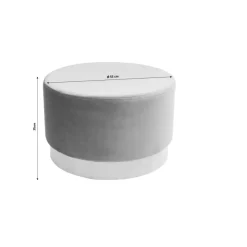 KARE Design Sitzbänke-Hocker Cherry Rose Brass O55Cm