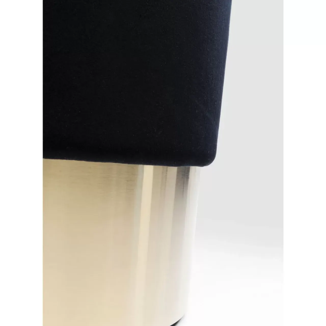 KARE Design Sitzbänke-Hocker Cherry Schwarz Brass O35Cm