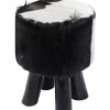 KARE Design Sitzbänke-Hocker Flint Stone Schwarz O35Cm