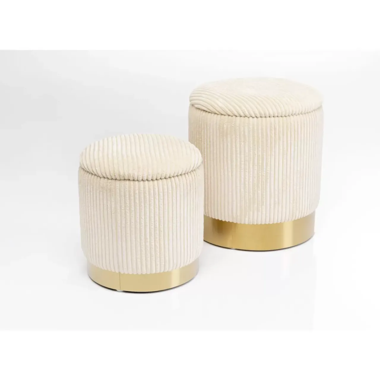 KARE Design Sitzbänke-Hocker Plush (2/Set)