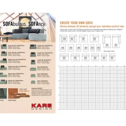 KARE Design Sitzbänke-Infinity Hocker 50 Elements Grau