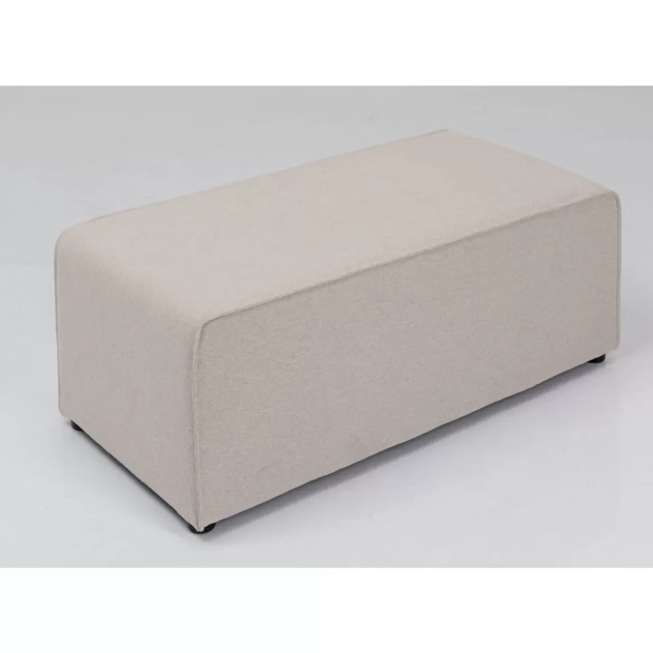 KARE Design Sitzbänke-Infinity Hocker Elements Creme 50X100Cm