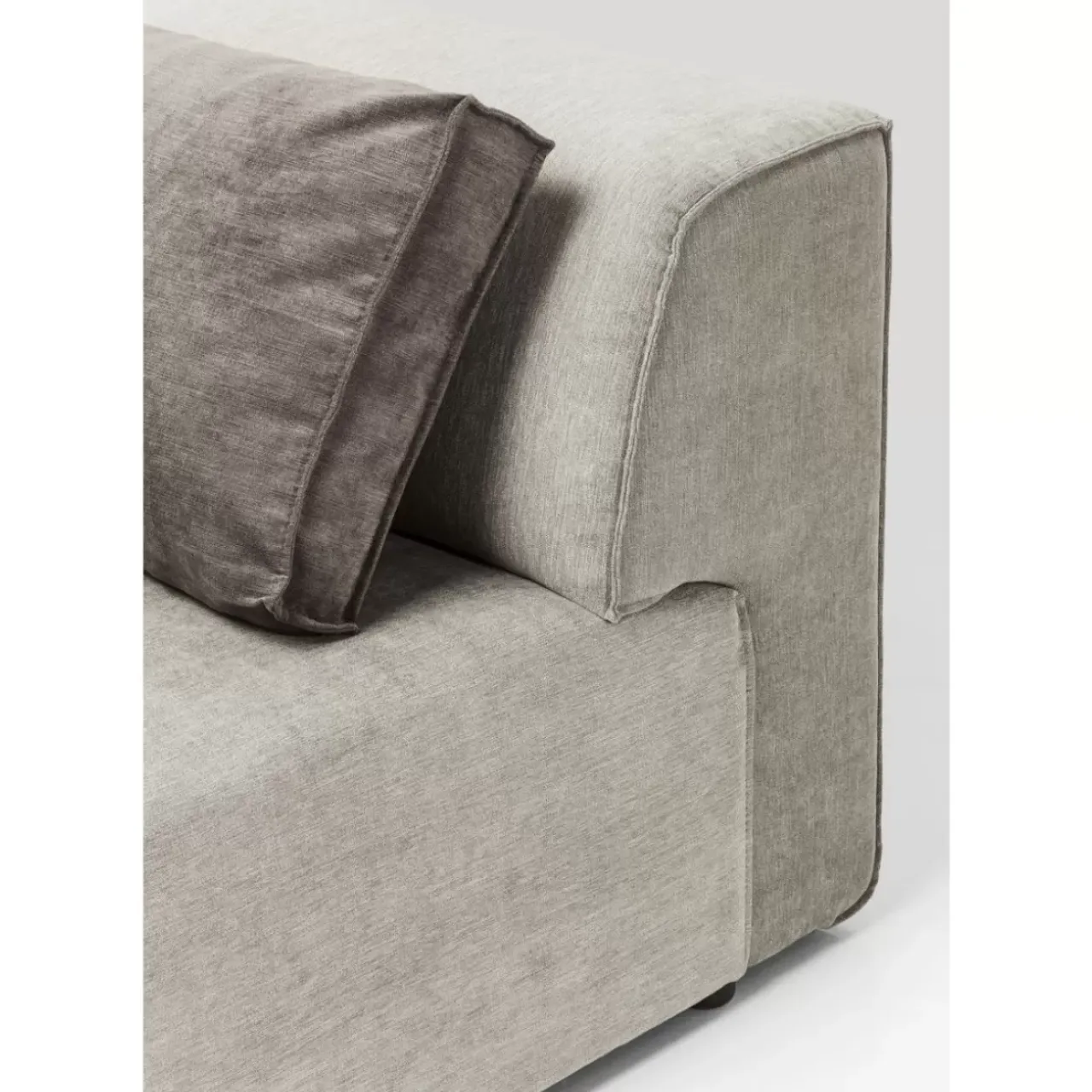 KARE Design Sofas & Couches-Infinity Ottomane Elements Grau Rechts