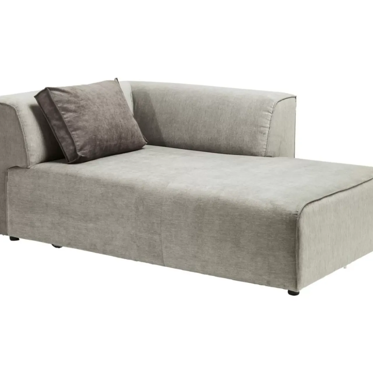 KARE Design Sofas & Couches-Infinity Ottomane Elements Grau Rechts