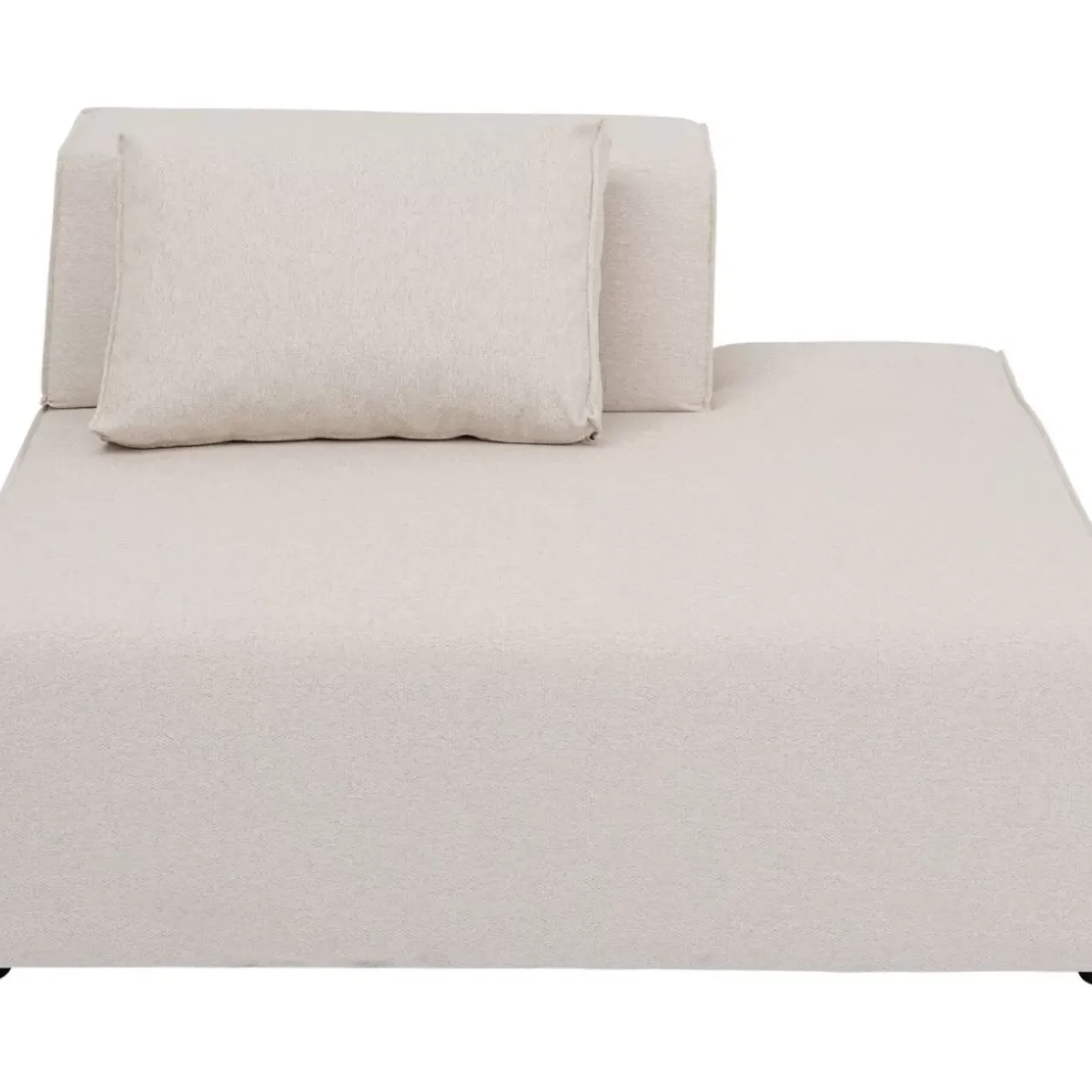 KARE Design Sofas & Couches-Infinity Ottomane Semi Elements Creme Rechts 120Cm