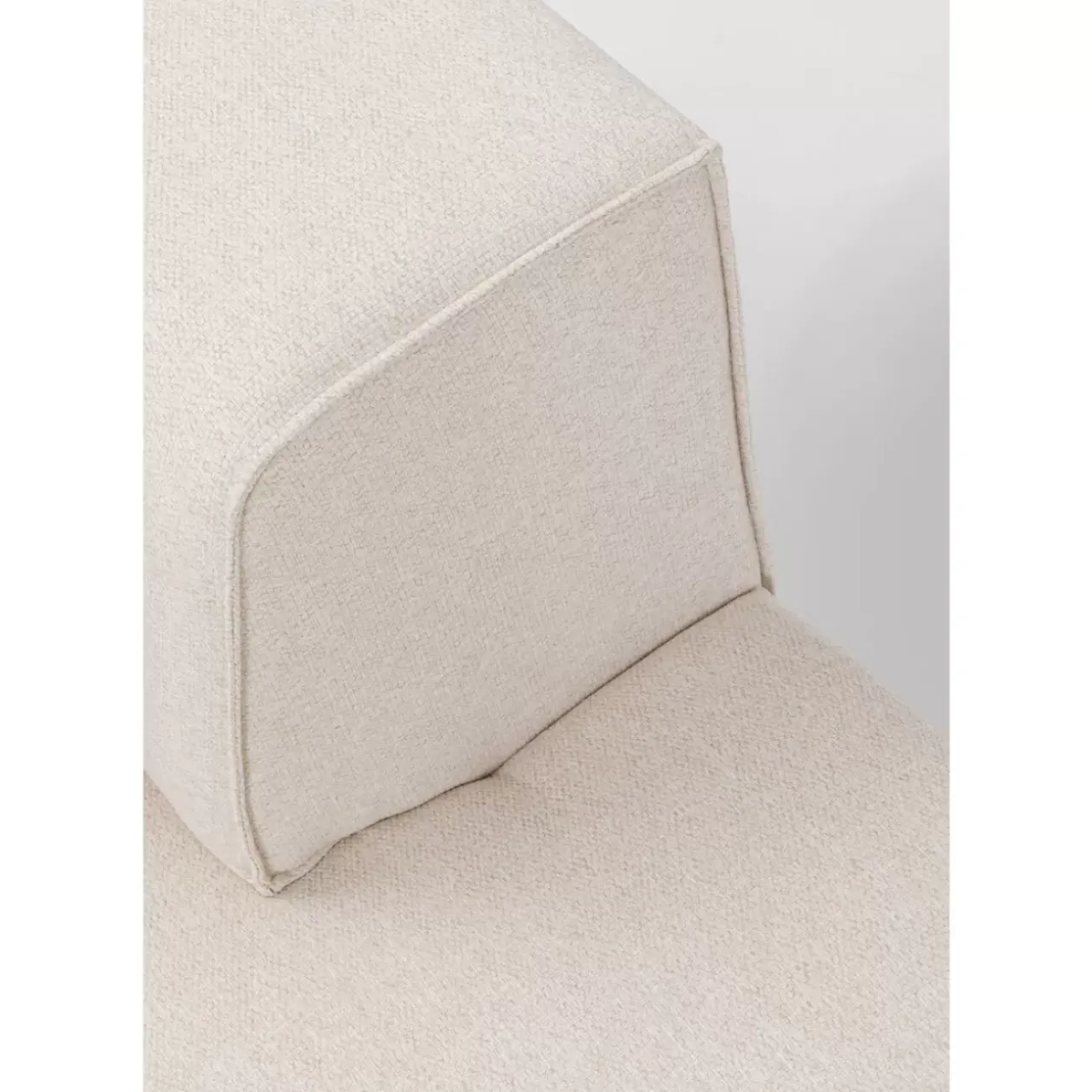 KARE Design Sofas & Couches-Infinity Ottomane Semi Elements Creme Rechts 120Cm