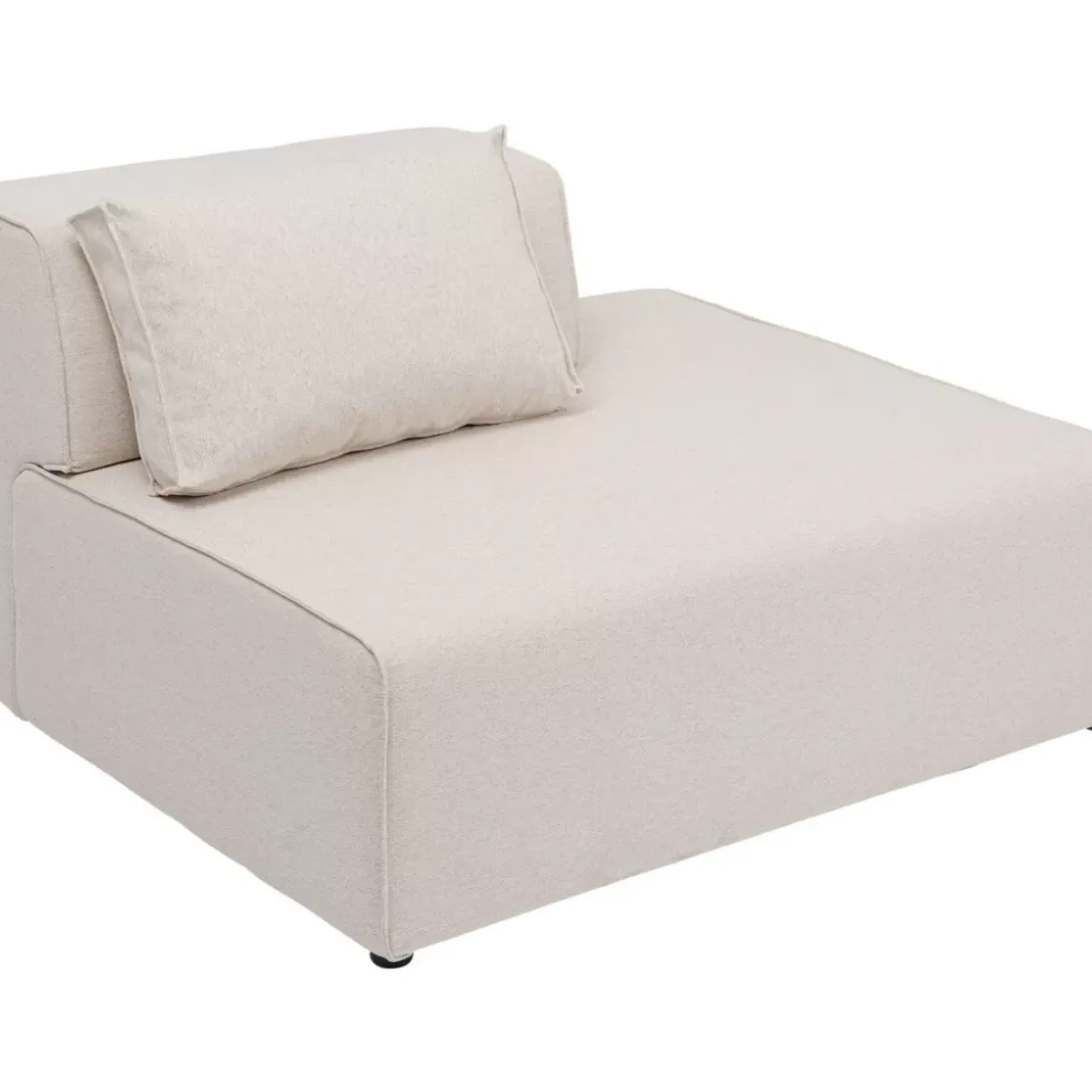 KARE Design Sofas & Couches-Infinity Ottomane Semi Elements Creme Rechts 120Cm