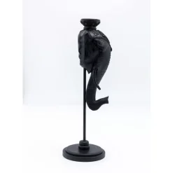 KARE Design Kerzenständer & Laternen-Kerzenständer Elephant Head Schwarz 49Cm