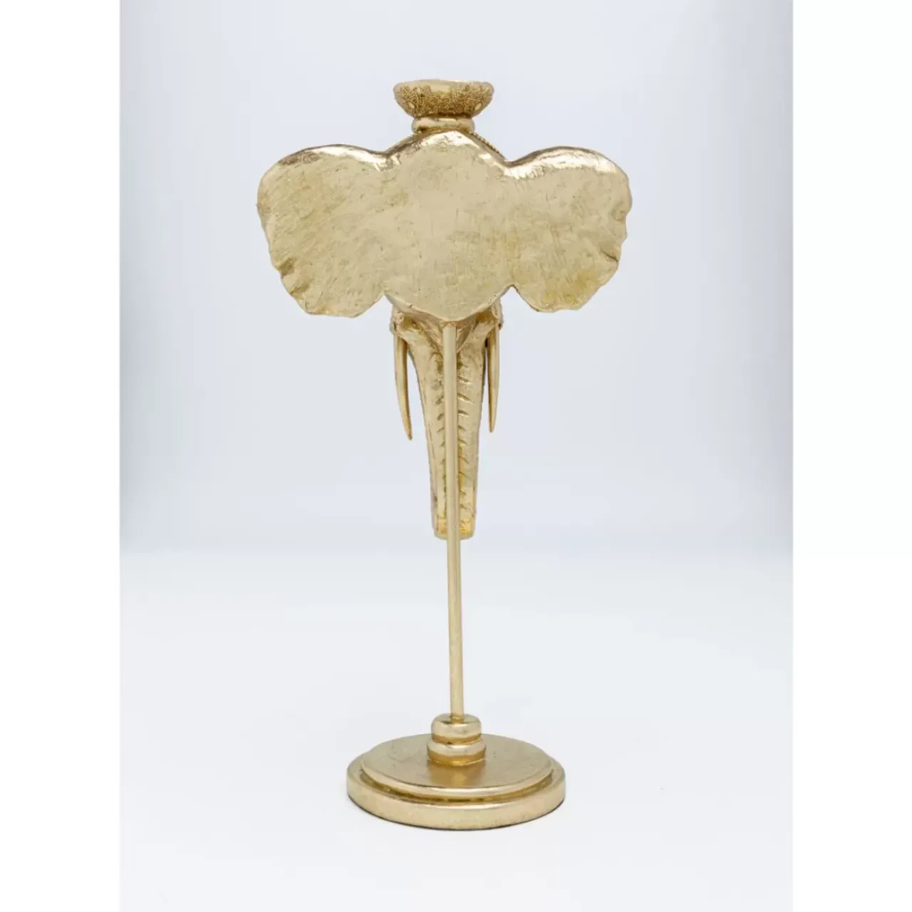 KARE Design Kerzenständer & Laternen-Kerzenständer Elephant Head Gold 49Cm