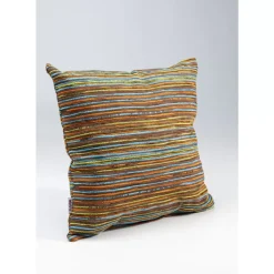 KARE Design Kissen-Kissen Colourful Stripes Braun 40X40Cm