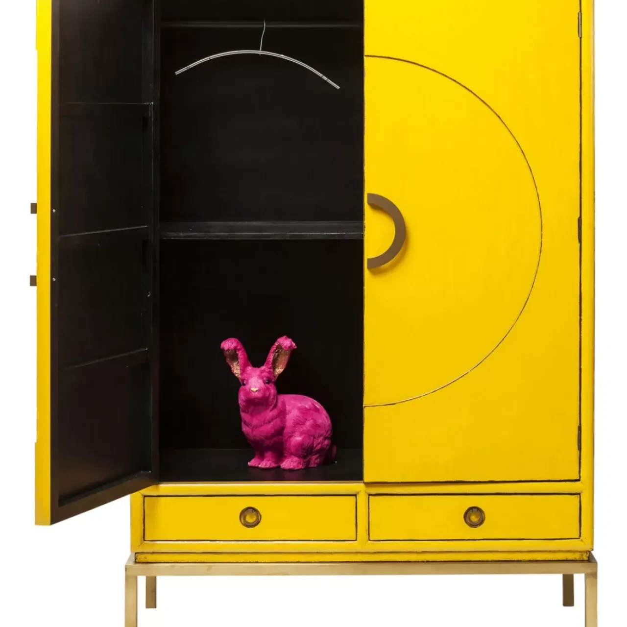 KARE Design Regale-Kleiderschrank Disk Yellow