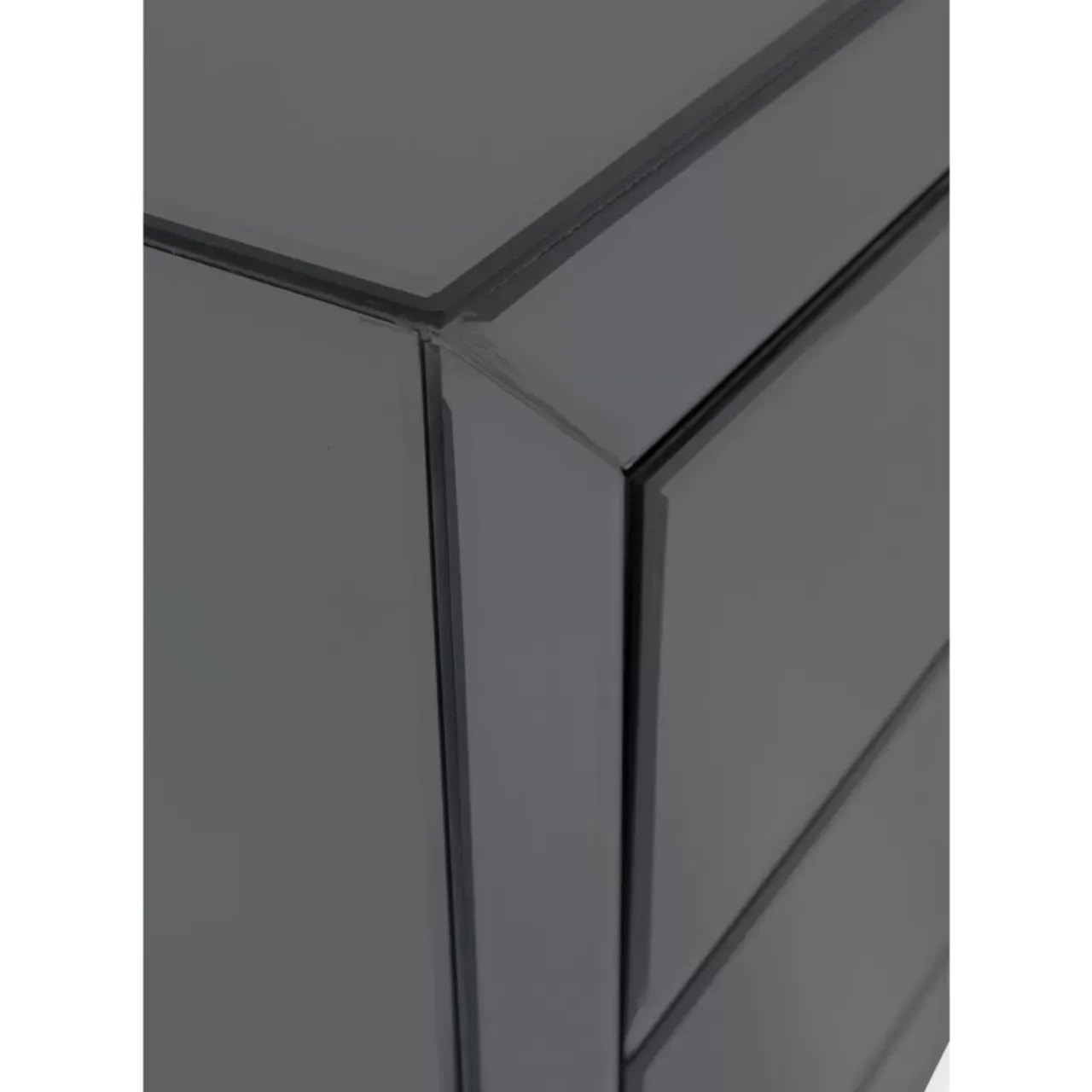 KARE Design Kommoden & Sideboards-Kommode Klein Luxury Push 2 Schube Grau