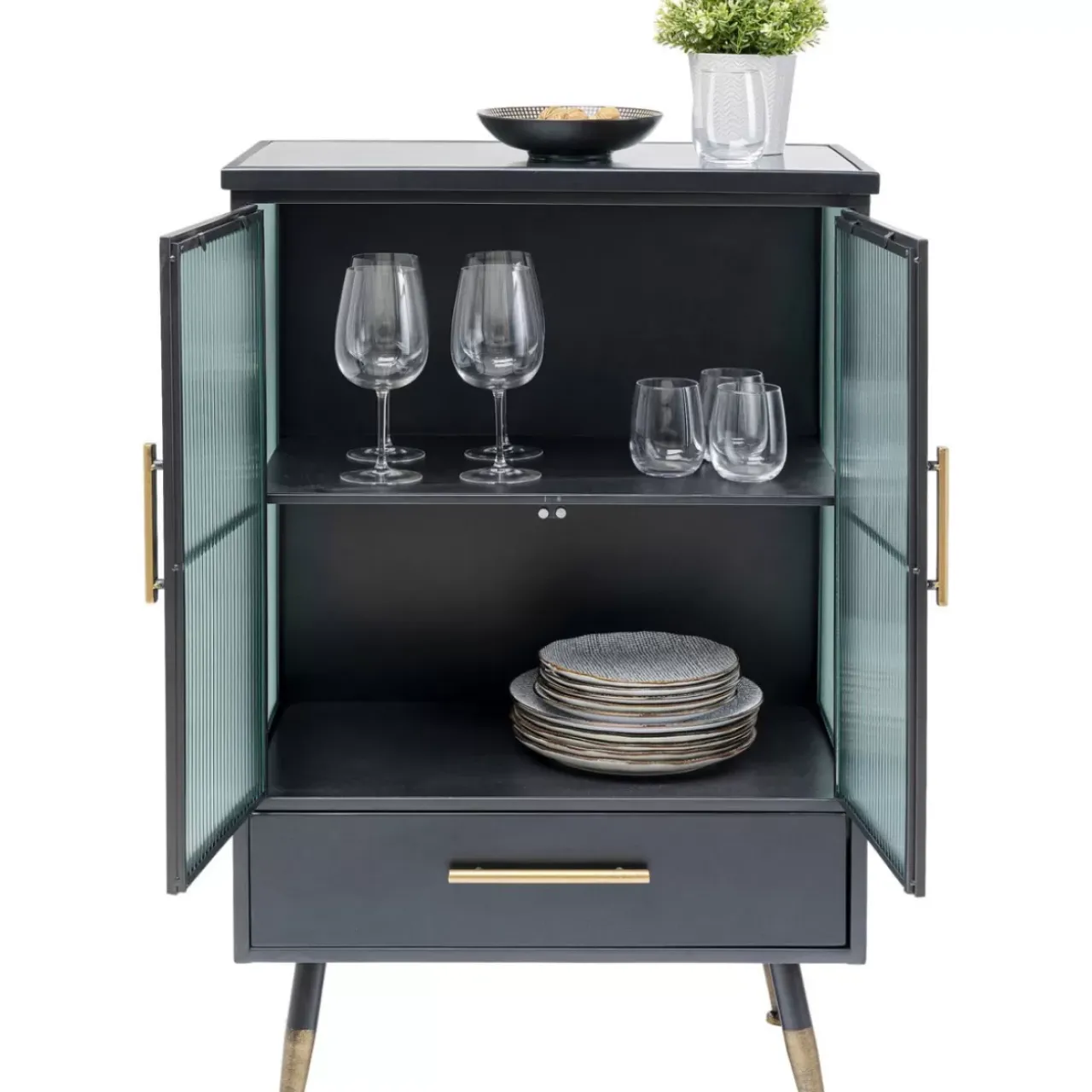 KARE Design Regale-Kommode La Gomera 2 Turen 1 Schub