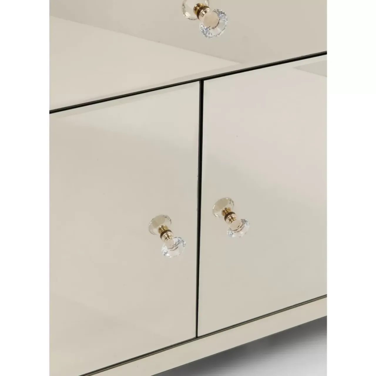 KARE Design Kommoden & Sideboards-Kommode Luxury Champagne 2-Turig 1 Schub