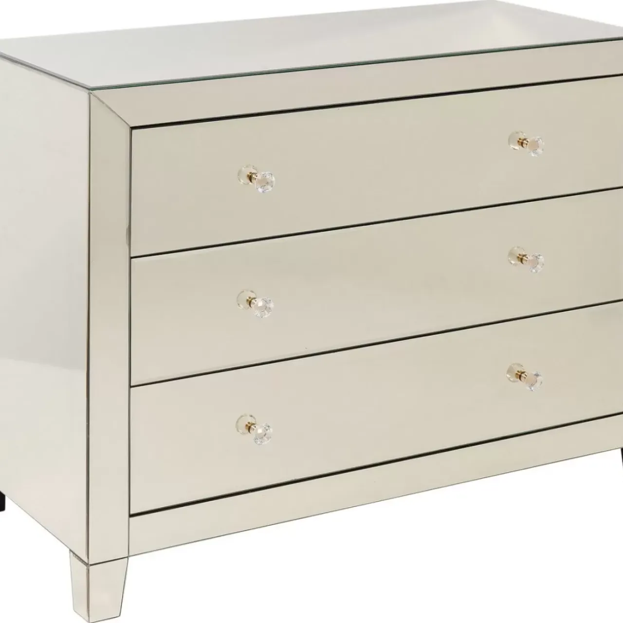 KARE Design Kommoden & Sideboards-Kommode Luxury Champagne 3 Schube