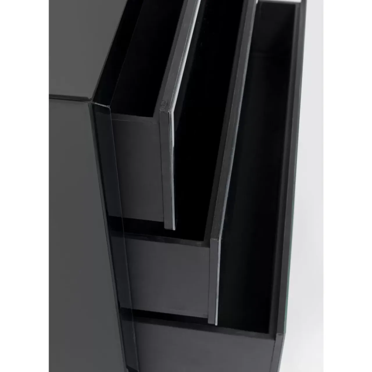 KARE Design Kommoden & Sideboards-Kommode Luxury Push 3 Schube Grau