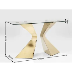 KARE Design Kommoden & Sideboards-Konsole Gloria Gold