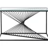 KARE Design Kommoden & Sideboards-Konsole Laser Schwarz Klarglas 120X40Cm