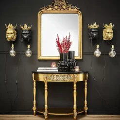 KARE Design Kommoden & Sideboards-Konsole Lv Gold-Schwarz