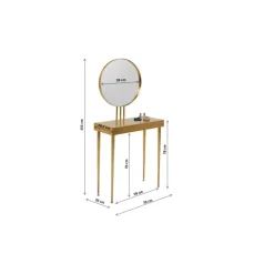 KARE Design Kommoden & Sideboards-Konsole Mit Spiegel Curve Art 153X70