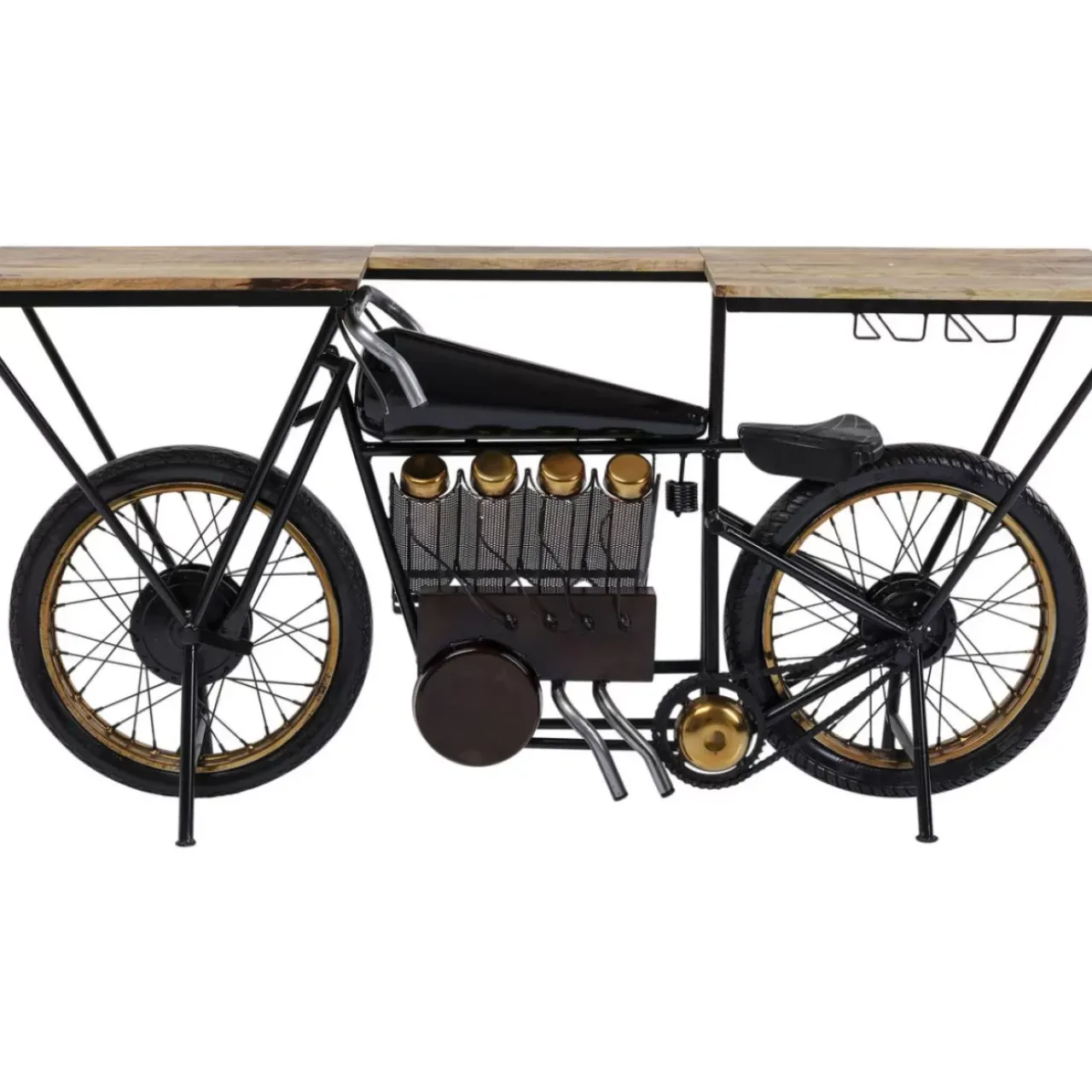 KARE Design Kommoden & Sideboards-Konsole Motorbike Schwarz