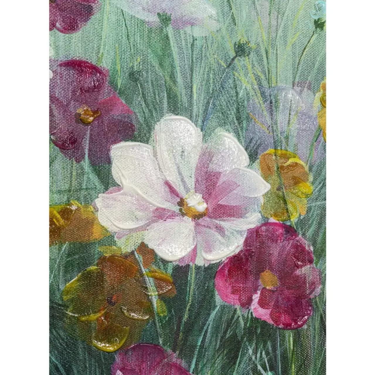 KARE Design Bilder-Leinwandbild Pastell Flowers 120X120Cm