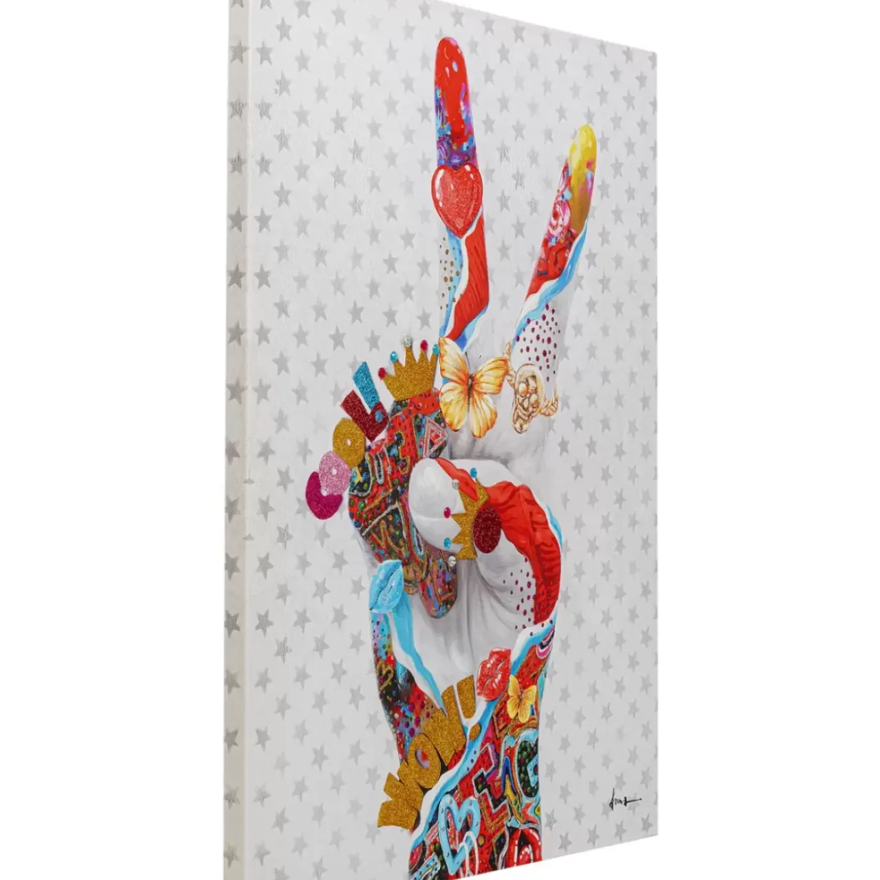 KARE Design Bilder-Leinwandbild Peace Sign 90X120