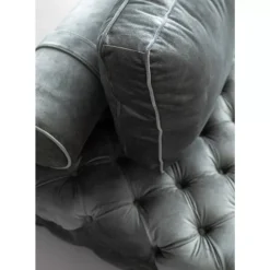 KARE Design Sofas & Couches-Liege Bottone Velvet Grau