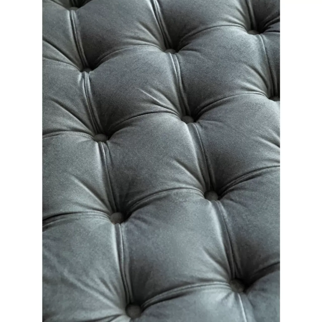 KARE Design Sofas & Couches-Liege Bottone Velvet Grau