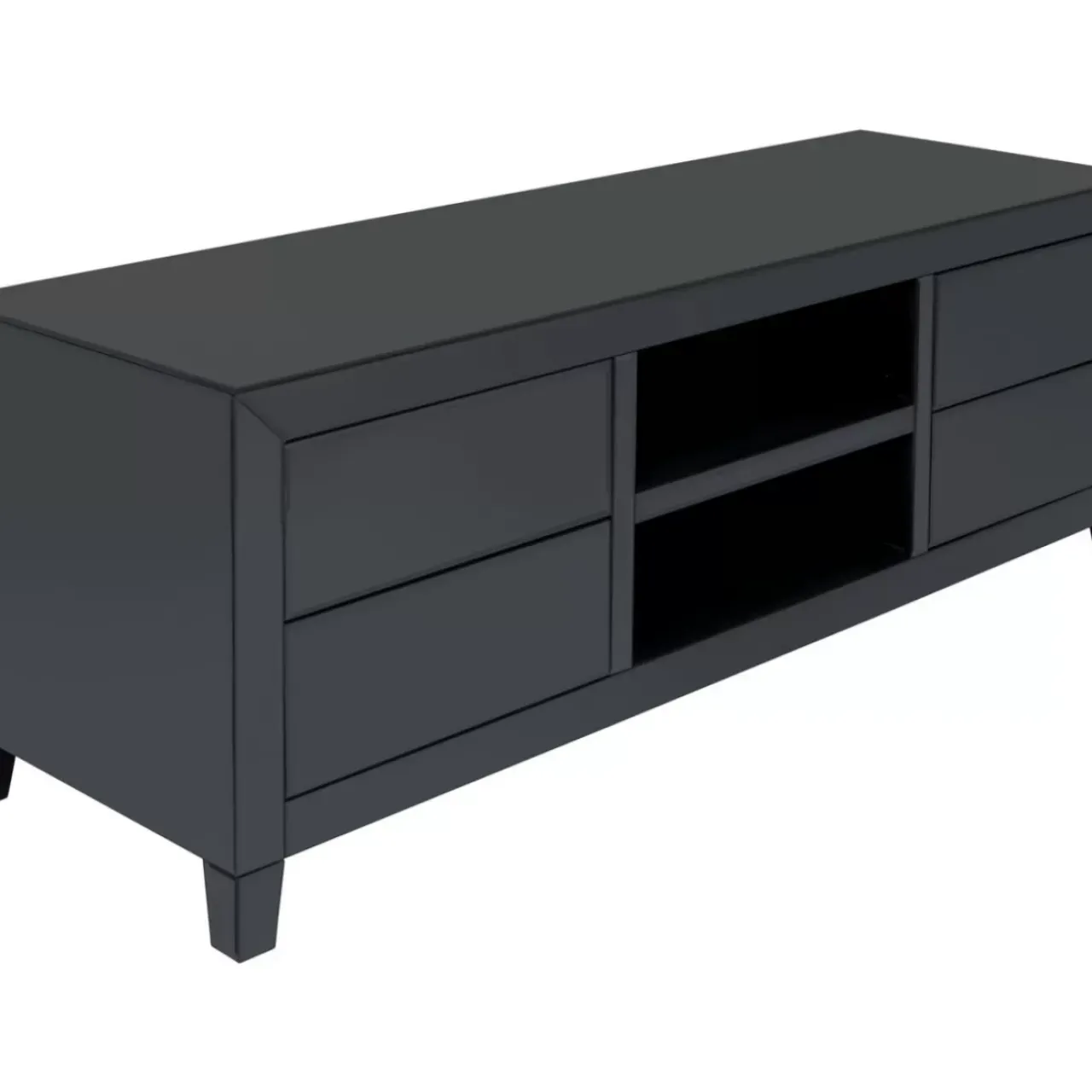 KARE Design Kommoden & Sideboards-Lowboard Luxury Push Grau 140X50Cm