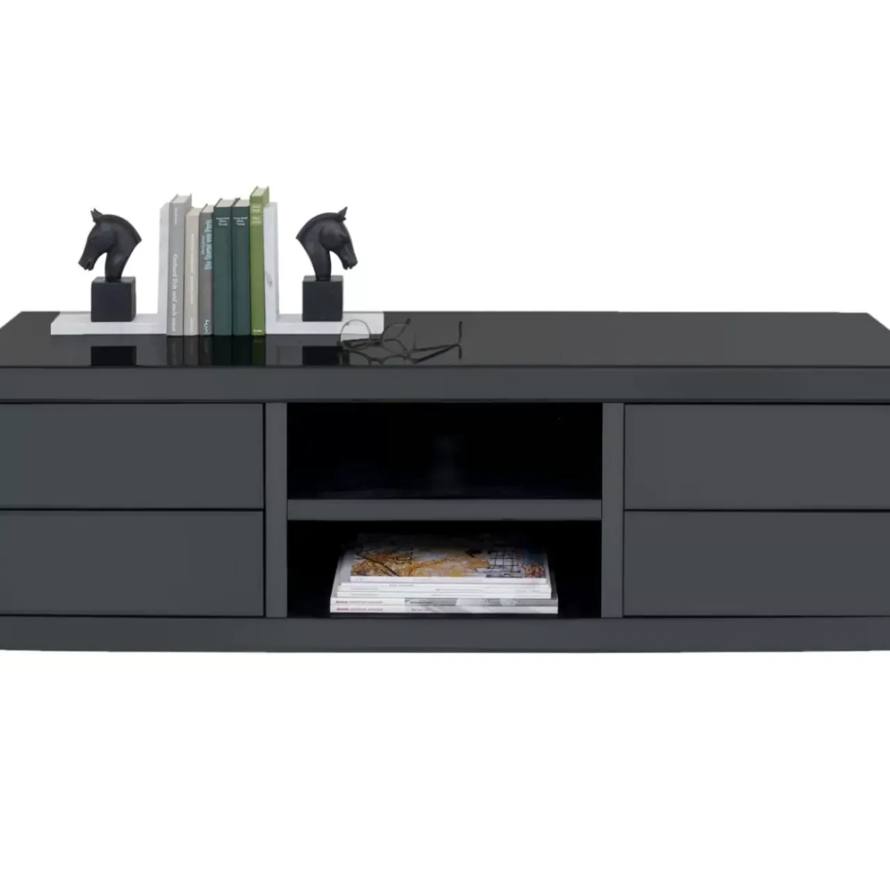 KARE Design Kommoden & Sideboards-Lowboard Luxury Push Grau 140X50Cm