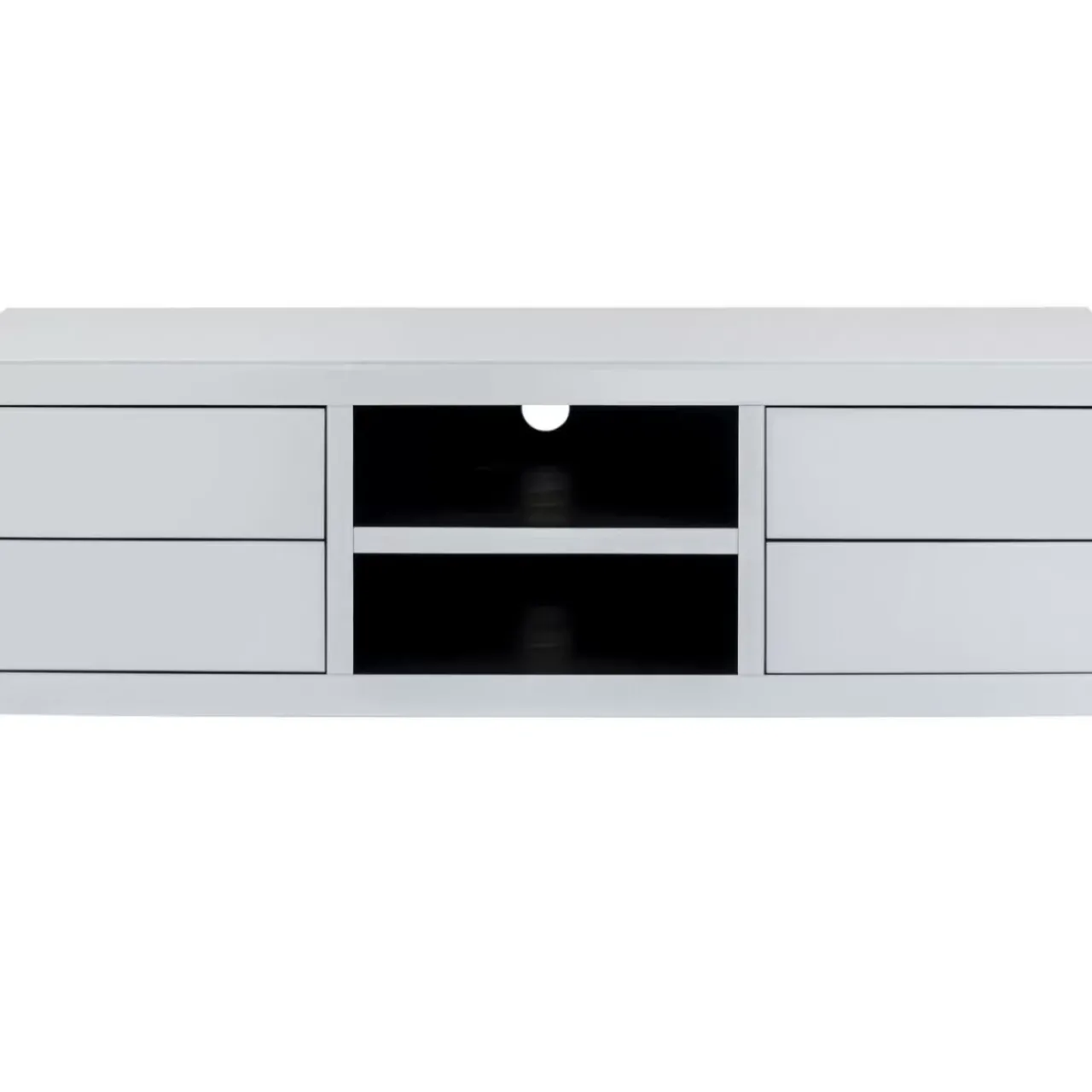 KARE Design Kommoden & Sideboards-Lowboard Luxury Push Weiss 140X50Cm
