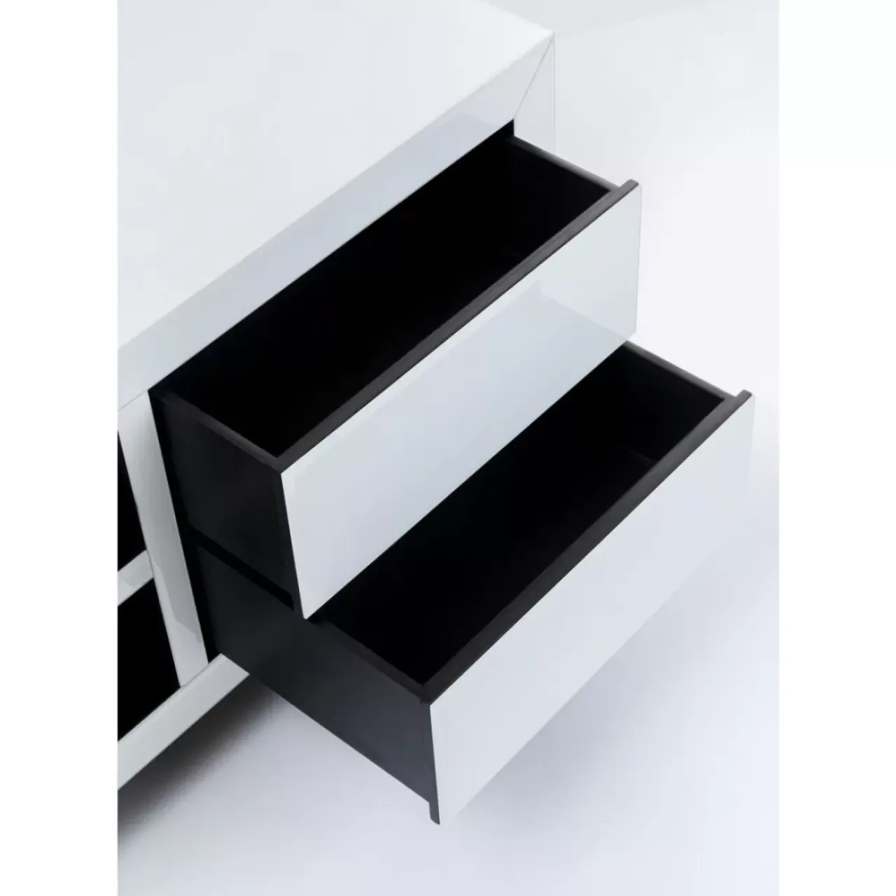 KARE Design Kommoden & Sideboards-Lowboard Luxury Push Weiss 140X50Cm