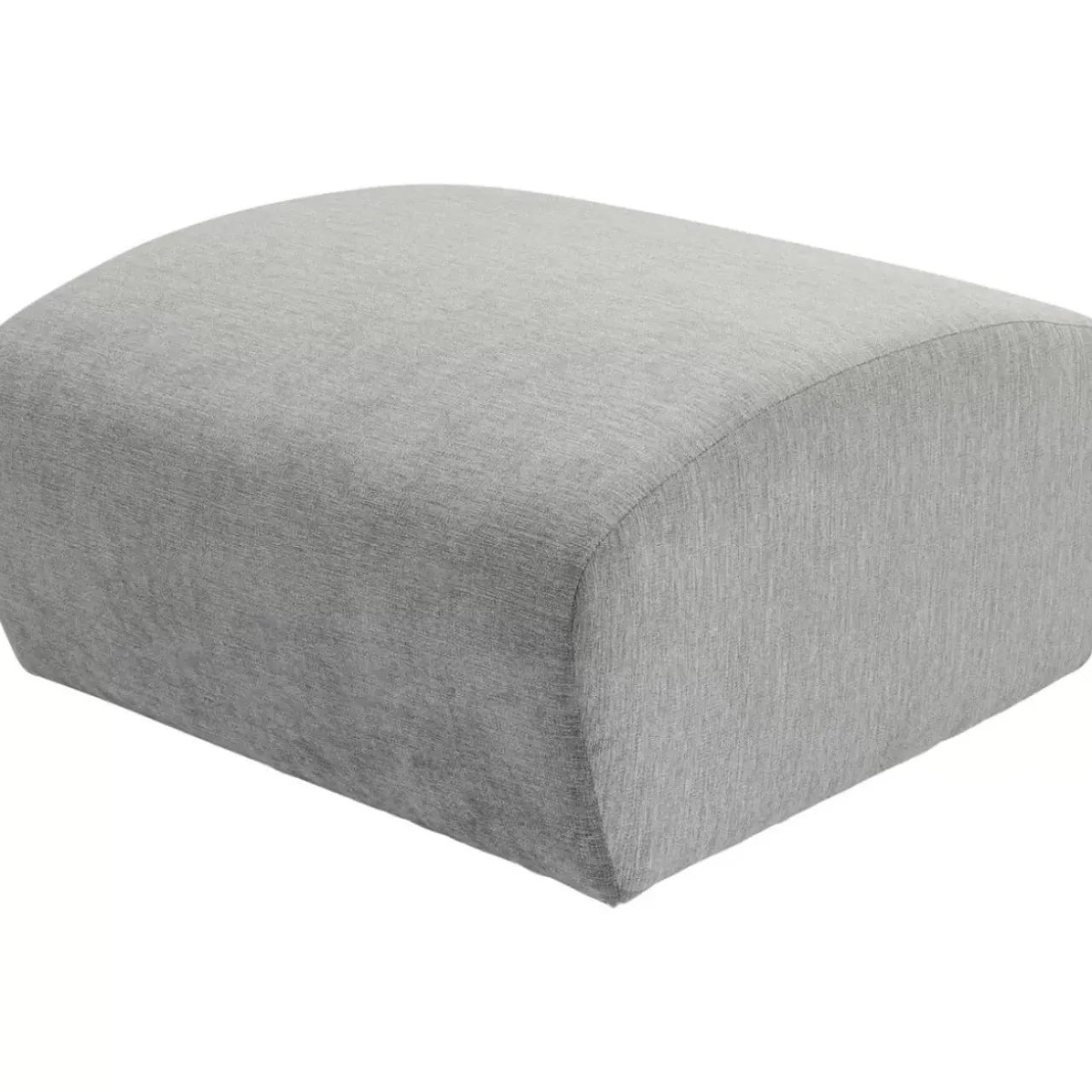 KARE Design Sofas & Couches-Lucca Hocker Grau 76Cm