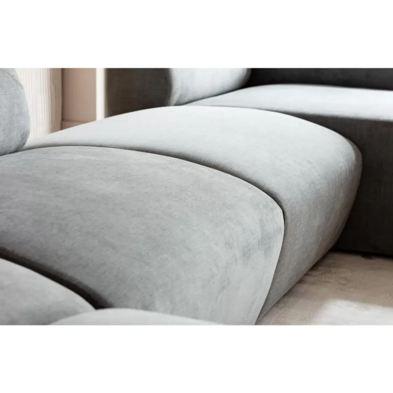 KARE Design Sofas & Couches-Lucca Mittelement Grau 76Cm
