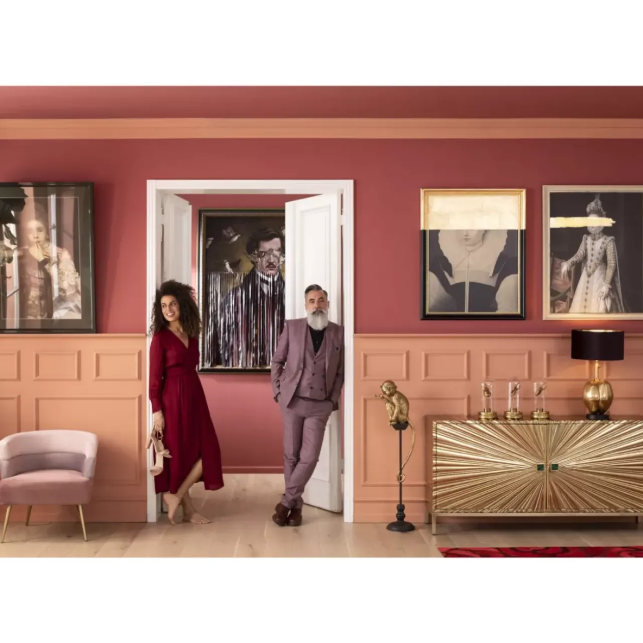 KARE Design Bilder-Olbild Frame Incognito Lady 100X80